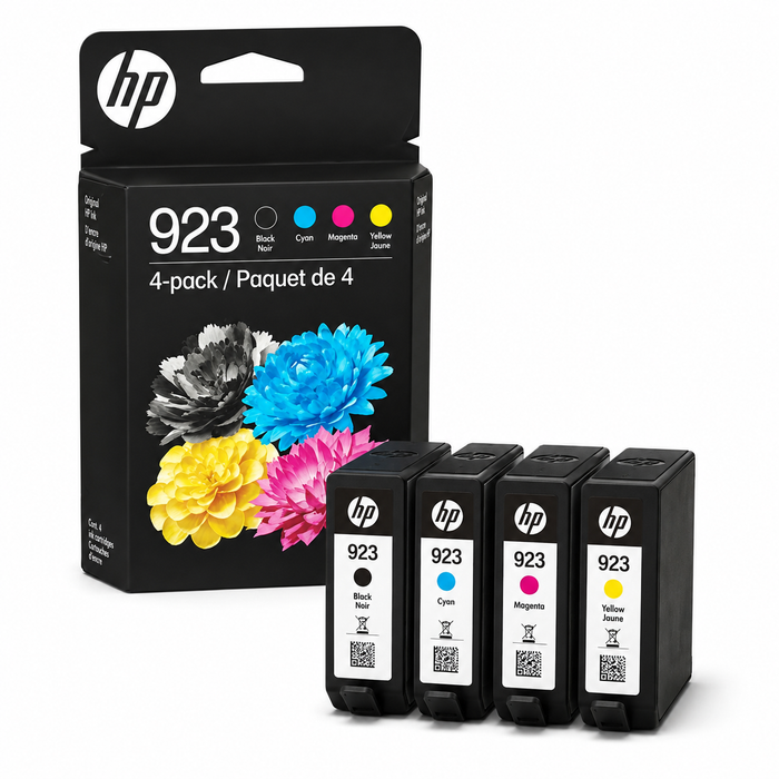 HP 923 6C3Y6LN Cyan Magenta Yellow Black Ink Cartridge Combo Pack