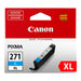 Canon Canon CLI-271 XL Cyan High Yield Original OEM Ink Cartridge