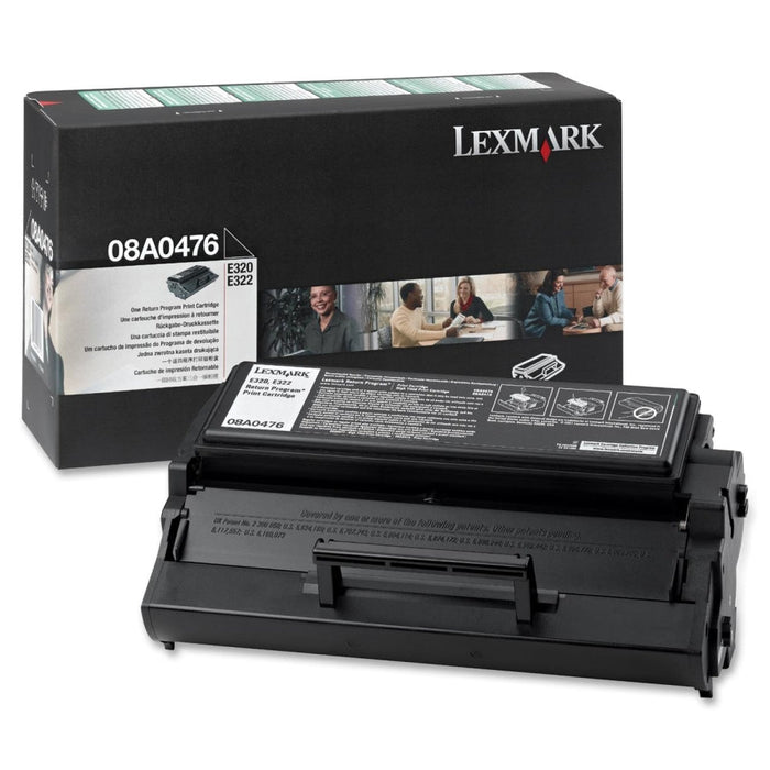 Lexmark 08A0476 Black Return Program Toner Cartridge