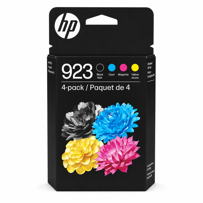 HP 923 6C3Y6LN Cyan Magenta Yellow Black Ink Cartridge Combo Pack