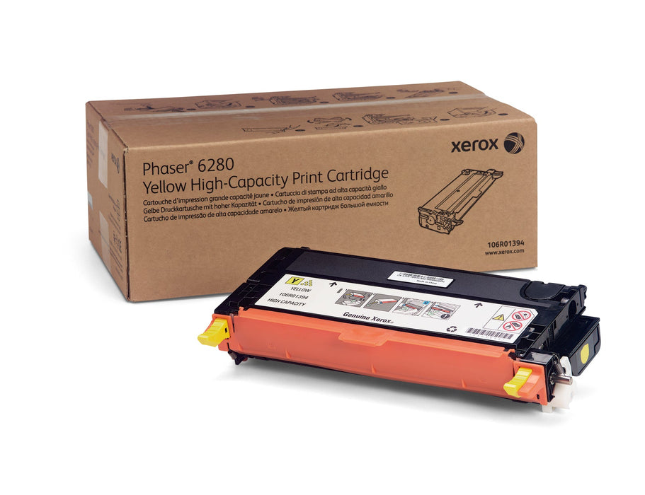 Xerox 106R01394 Yellow High Yield Toner Cartridge