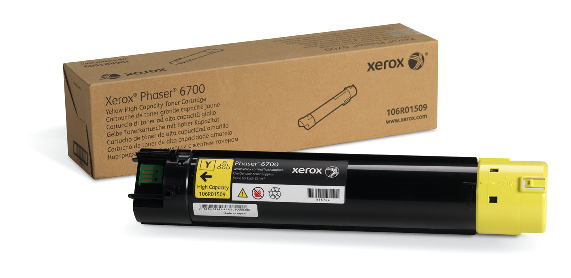 Xerox 106R01509 Yellow High Yield Toner Cartridge