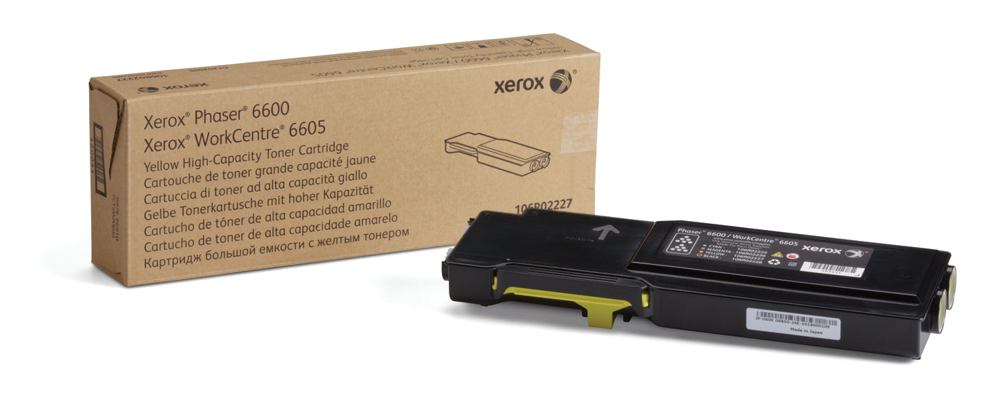 Xerox 106R02227 Yellow High Yield Toner Cartridge