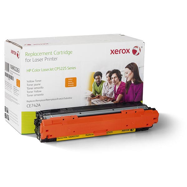 Xerox 106R02263 Yellow Remanufactured Toner Cartridge (CE742A)