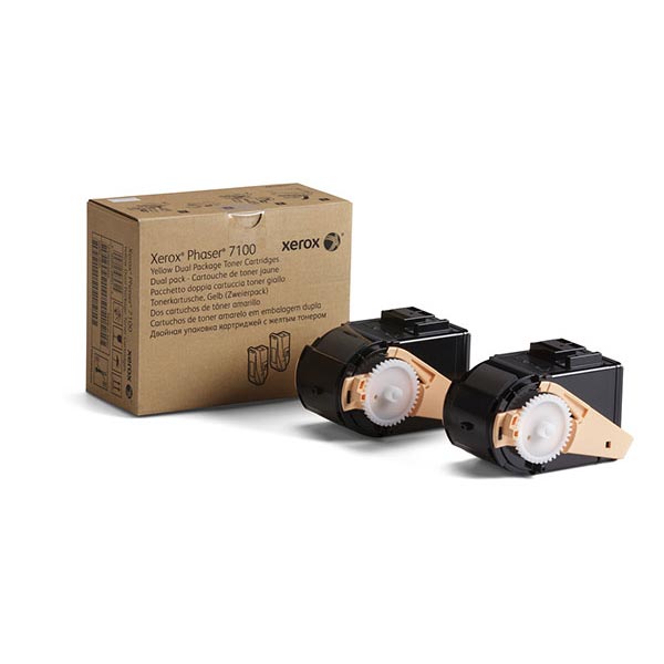 Xerox 106R02604 Yellow Toner Cartridge Dual Pack