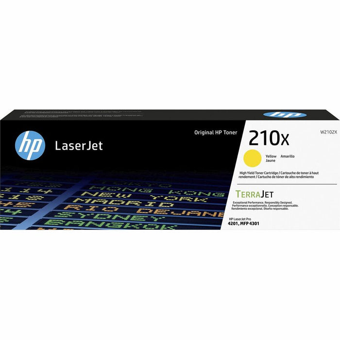 HP 210X W2102X Yellow High Yield Toner Cartridge