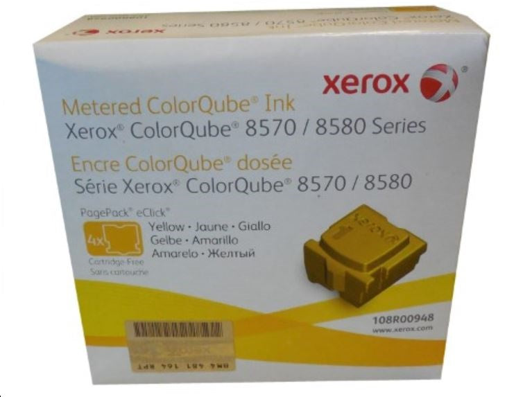 Xerox 108R00948 Yellow Metered Ink Sticks 4 Pack