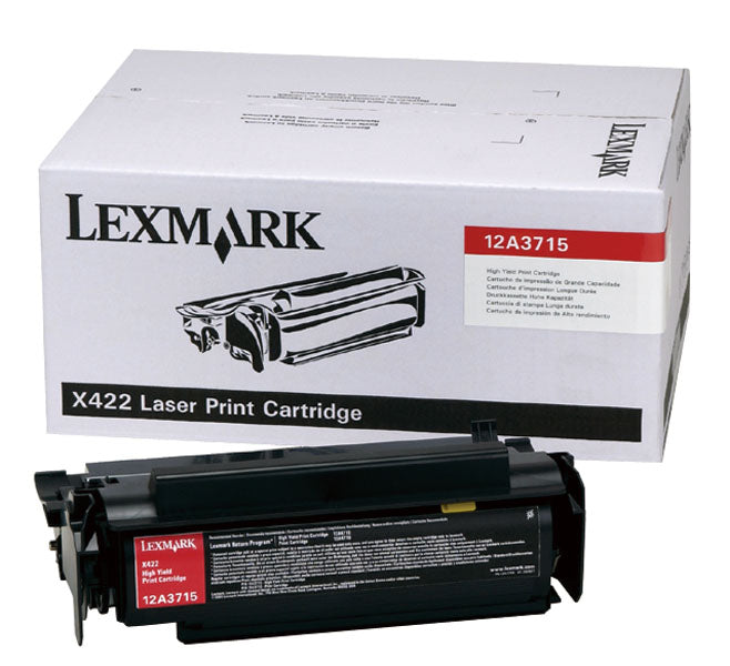 Lexmark 12A3715 Black High Yield Toner Cartridge
