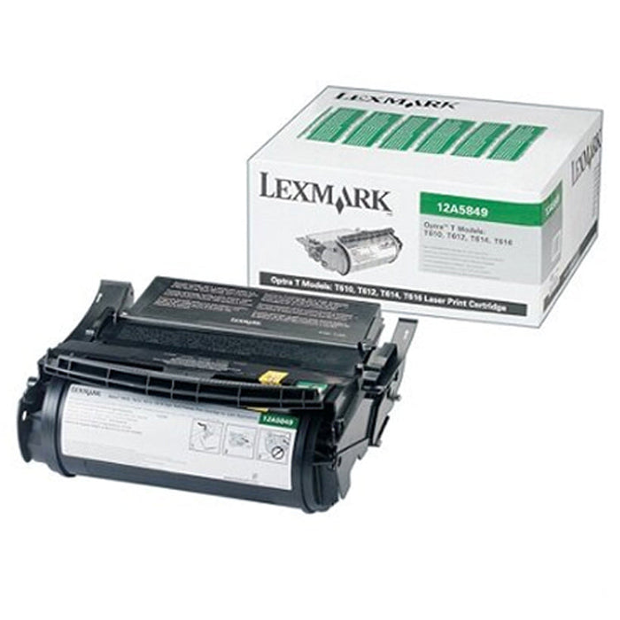 Lexmark 12A5849 Black High Yield Return Program Toner Cartridge