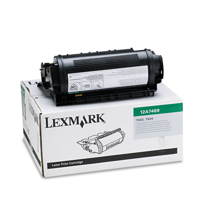 Lexmark 12A7469 Black Extra High Yield Return Program Toner Cartridge