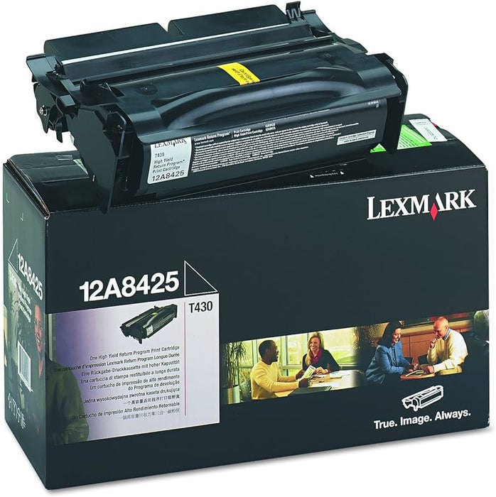 Lexmark 12A8425 Black High Yield Return Program Toner Cartridge