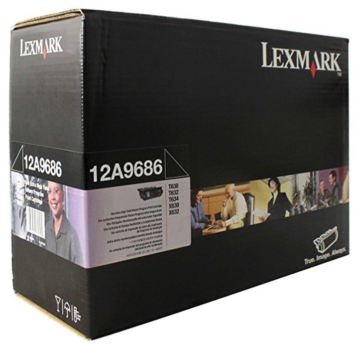 Lexmark 12A9686 Black Extra High Yield Toner Cartridge