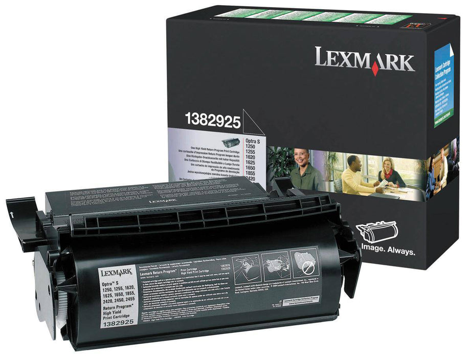Lexmark 1382925 Black High Yield Return Program Toner Cartridge