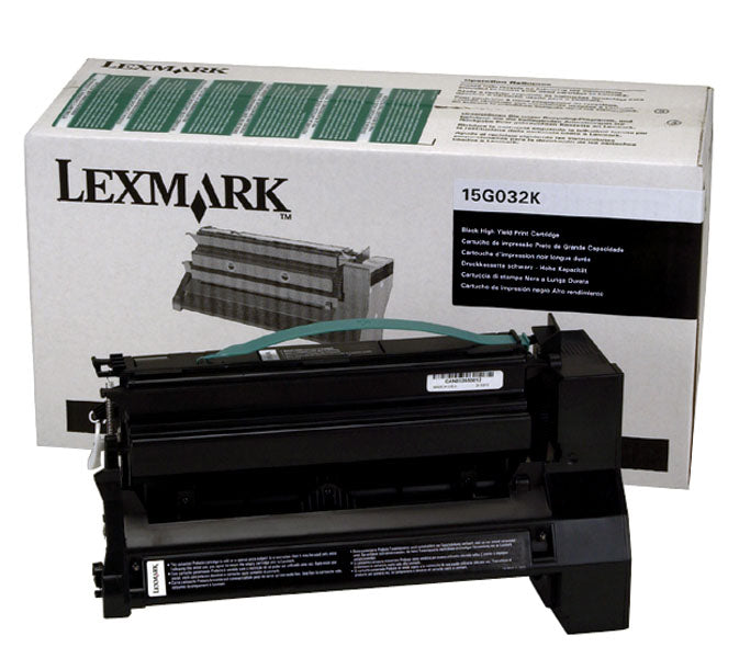 Lexmark 15G032K Black High Yield Toner Cartridge