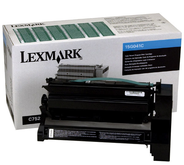 Lexmark 15G041C Cyan Return Program Toner Cartridge