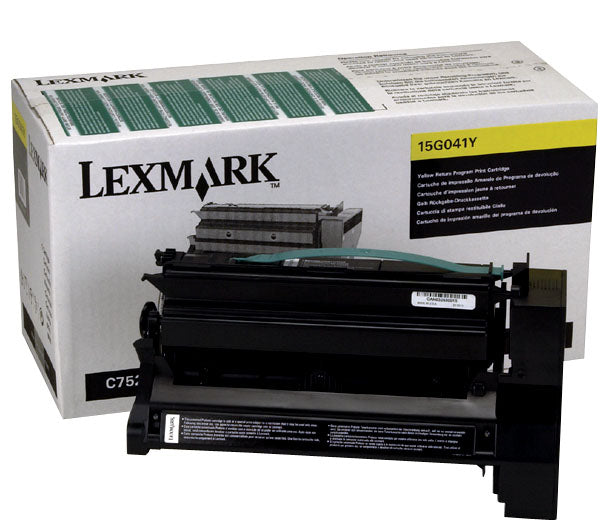 Lexmark 15G041Y Yellow Return Program Toner Cartridge