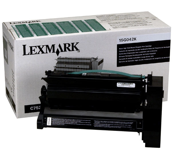 Lexmark 15G042K Black High Yield Return Program Toner Cartridge