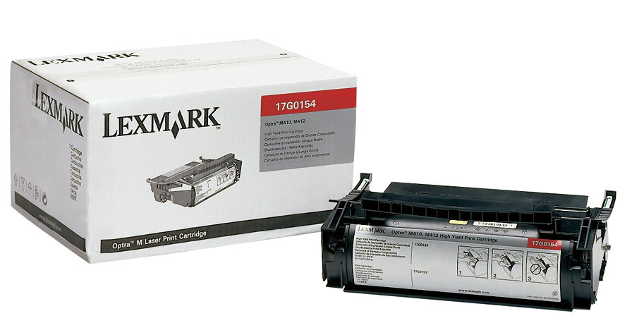 Lexmark 17G0154 Black High Yield Toner Cartridge