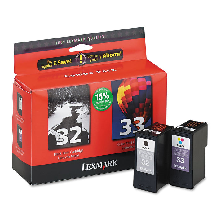 Lexmark 18C0532 Black / Color Ink Cartridge Combo Pack