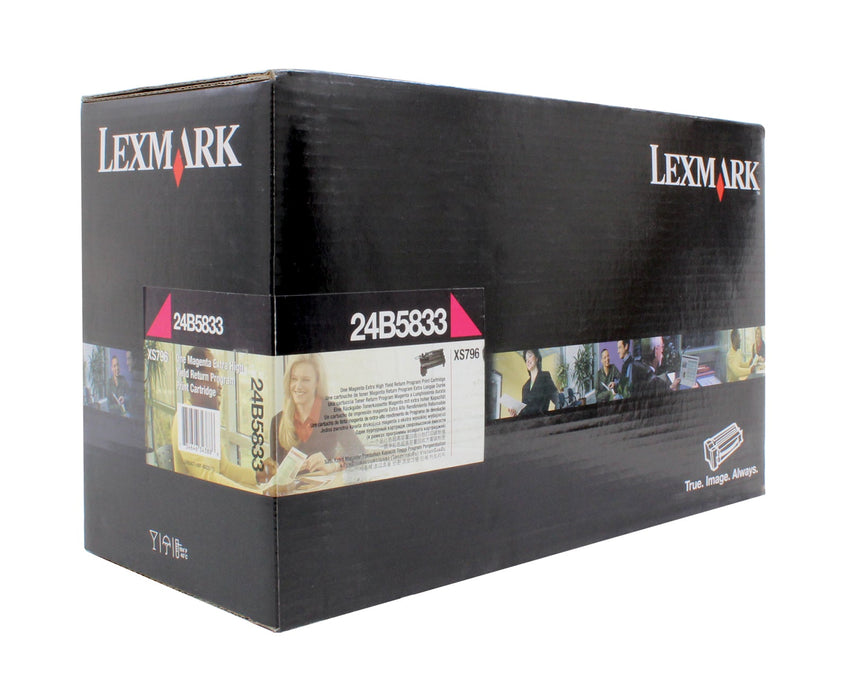 Lexmark 24B5833 Magenta Extra High Yield Return Program Toner Cartridge