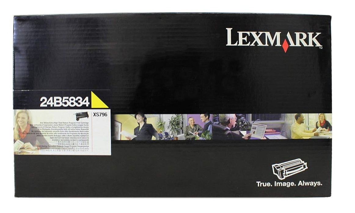 Lexmark 24B5834 Yellow Extra High Yield Return Program Toner Cartridge