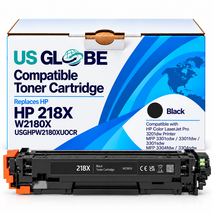 US Globe USGHPW2180XUOCR Black High-Yield Compatible Non-OEM Toner Cartridge - 3,200 pages