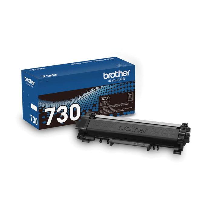 Brother TN-730 Black Standard Yield Original Laser Toner Cartridge – 1,200 Pages