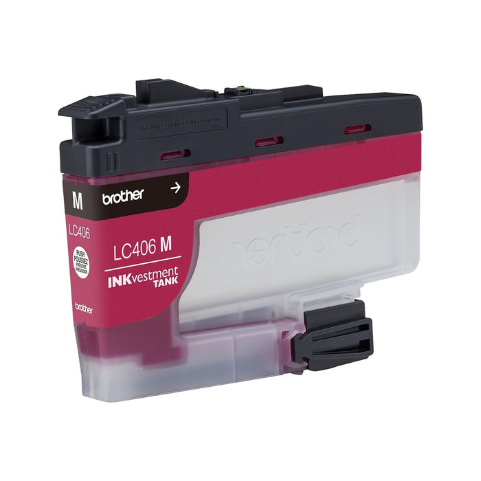 Brother LC406MS Standard-Yield Magenta INKvestment Tank Ink Cartridge — 1,500 Pages