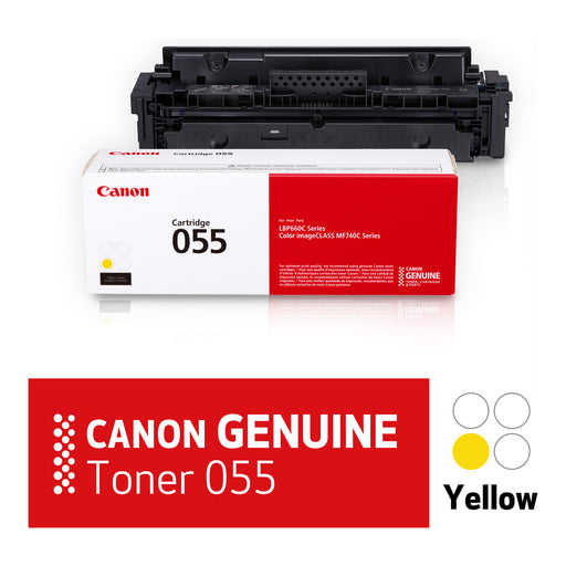Canon 055 Yellow toner cartridge secondary view – 3013C001