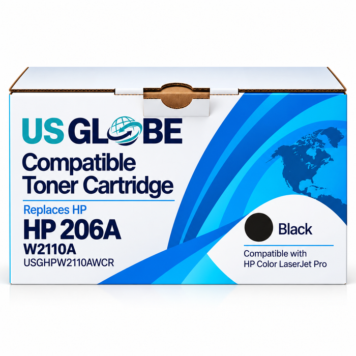 US Globe HP 206 (USGHPW2110AWCR) Black Compatible Non-OEM Toner Cartridge