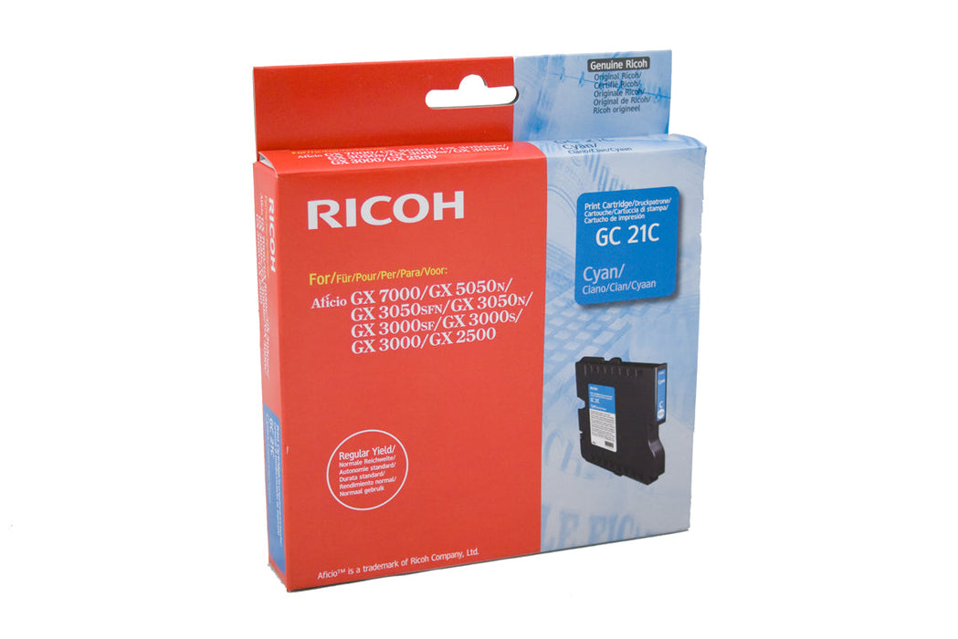 Ricoh 405533 Cyan Ink Cartridge