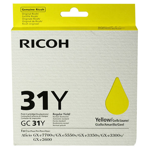 Ricoh 405691 Yellow Ink Cartridge