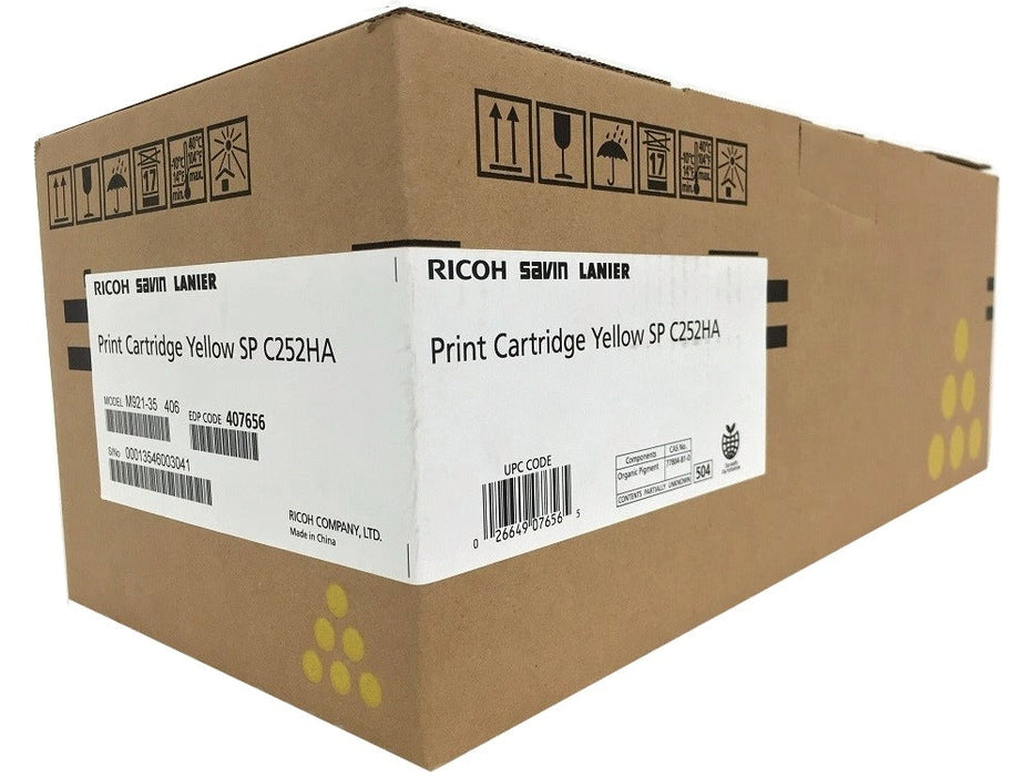 Ricoh 407656 Yellow Toner Cartridge