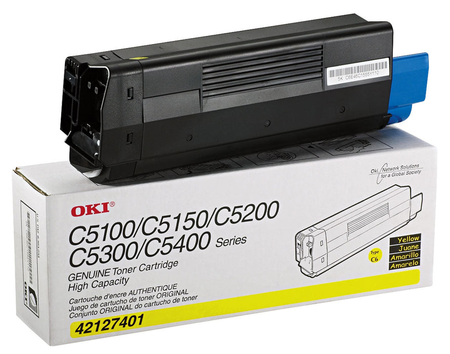 OKI 42127401 Yellow High Yield Toner Cartridge