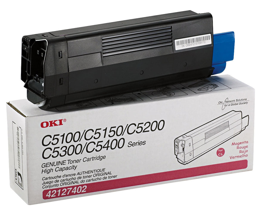 OKI 42127402 Magenta High Yield Toner Cartridge