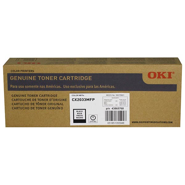 OKI 43865768 Black Toner Cartridge