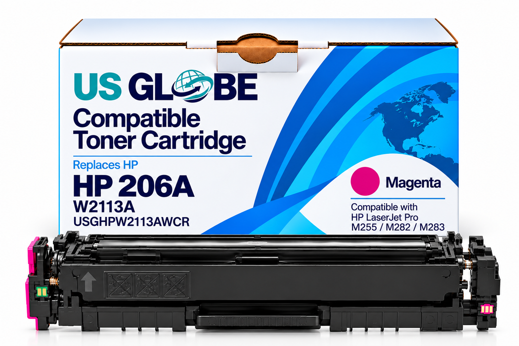 US Globe HP 206 (USGHPW2113AWCR) Magenta Compatible Non-OEM Toner Cartridge