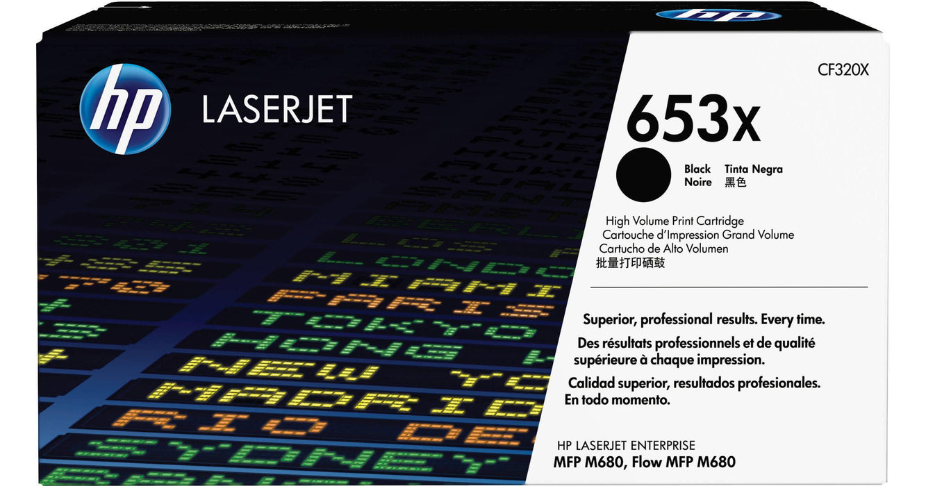 HP 653X CF320X Black High Yield Original LaserJet Toner Cartridge – 21,000 Pages