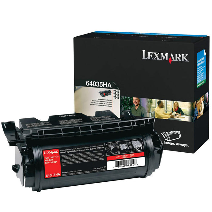Lexmark 64035HA Black High Yield Toner Cartridge