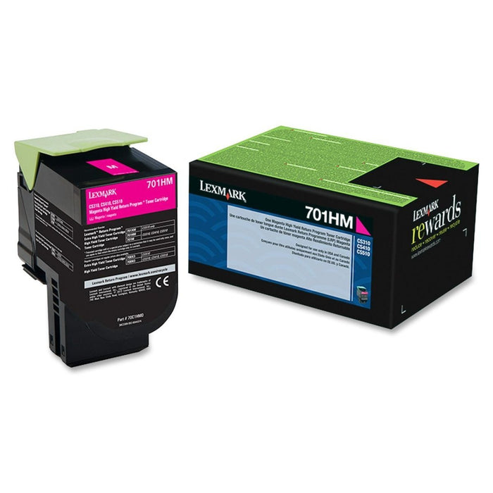 Lexmark 70C1HM0 Magenta High Yield Return Program Toner Cartridge