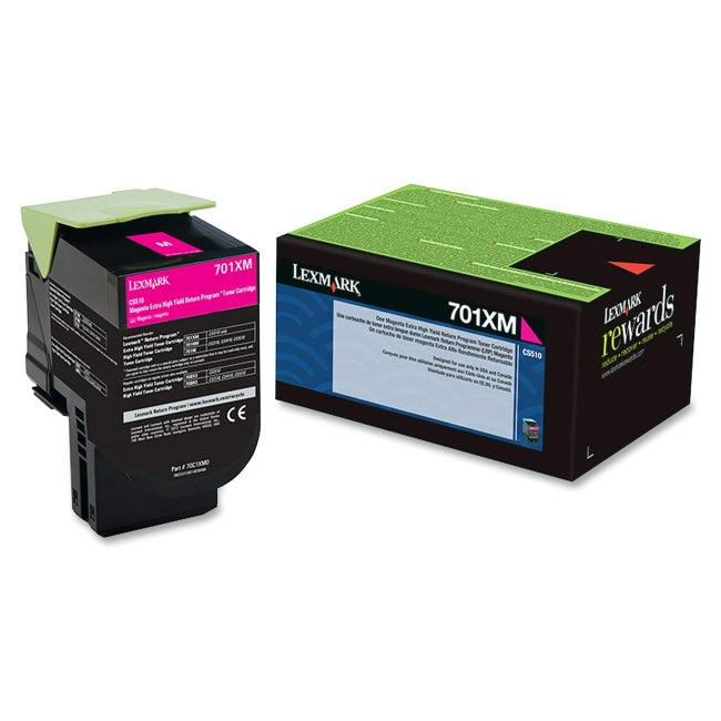 Lexmark 70C1XM0 Magenta Extra High Yield Return Program Toner Cartridge