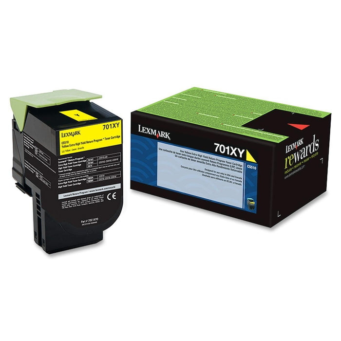 Lexmark 70C1XY0 Yellow Extra High Yield Return Program Toner Cartridge