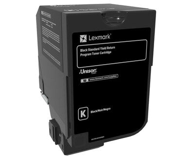 Lexmark 74C1SK0 Black Return Program Toner Cartridge