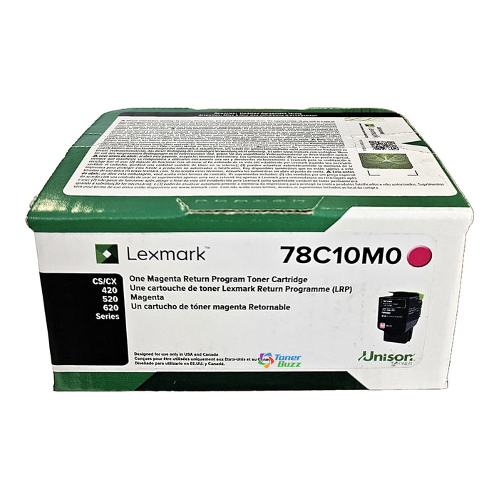 Lexmark 78C10M0 Magenta Standard Yield Original OEM Toner Cartridge
