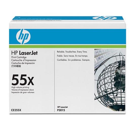 HP 55X CE255X Black High Yield Original LaserJet Toner Cartridge – 12,500 Pages
