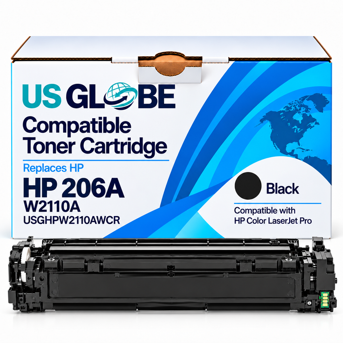 US Globe HP 206 (USGHPW2110AWCR) Black Compatible Non-OEM Toner Cartridge