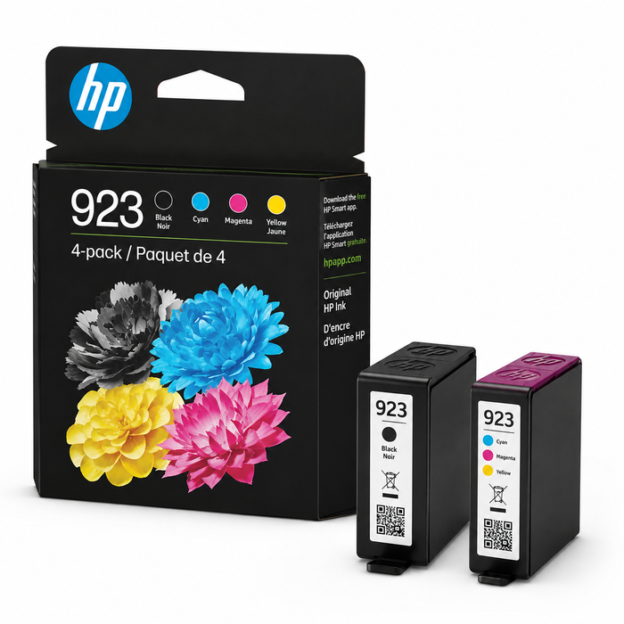HP 923 6C3Y6LN Cyan Magenta Yellow Black Ink Cartridge Combo Pack