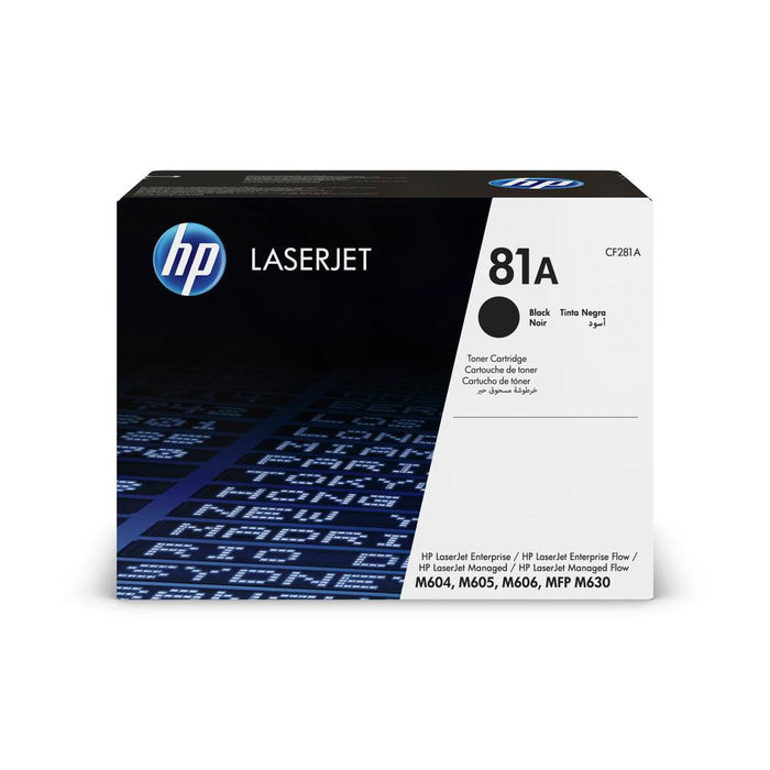 HP 81A CF281A Black Standard Yield Original LaserJet Toner Cartridge – 10,500 Pages