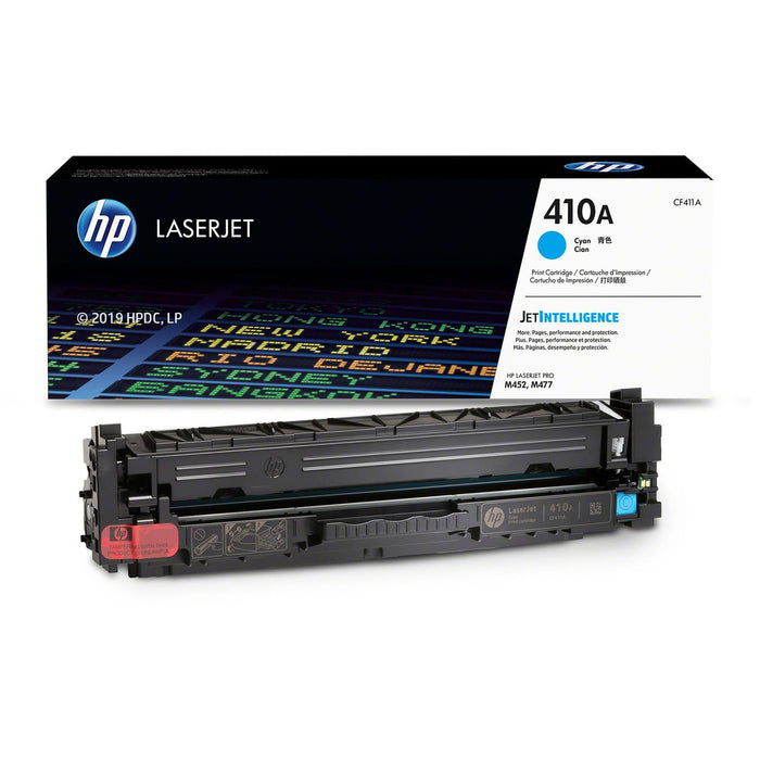HP 410A CF411A Cyan Standard Yield Original LaserJet Toner Cartridge – 2,300 Pages