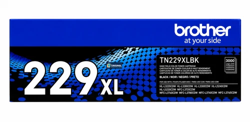 Brother TN229XLBK Black High Yield Original Laser Toner Cartridge – 3,000 Pages